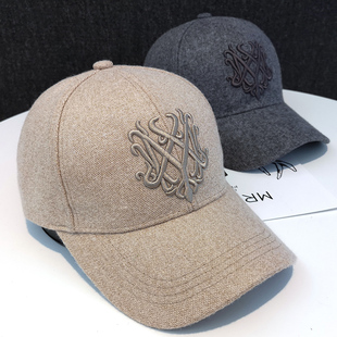 百搭街头情侣刺绣个性 秋冬季 网红帽子 显脸小韩版 黑色鸭舌帽男女款