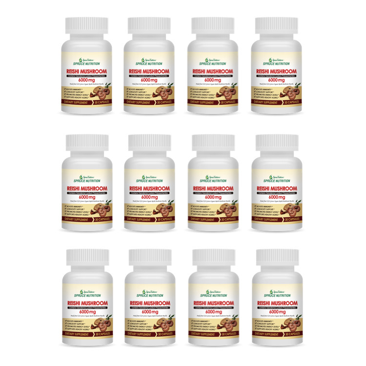 美国进口Spruce北美血灵芝菌丝体胶囊30粒*12瓶 电视同款