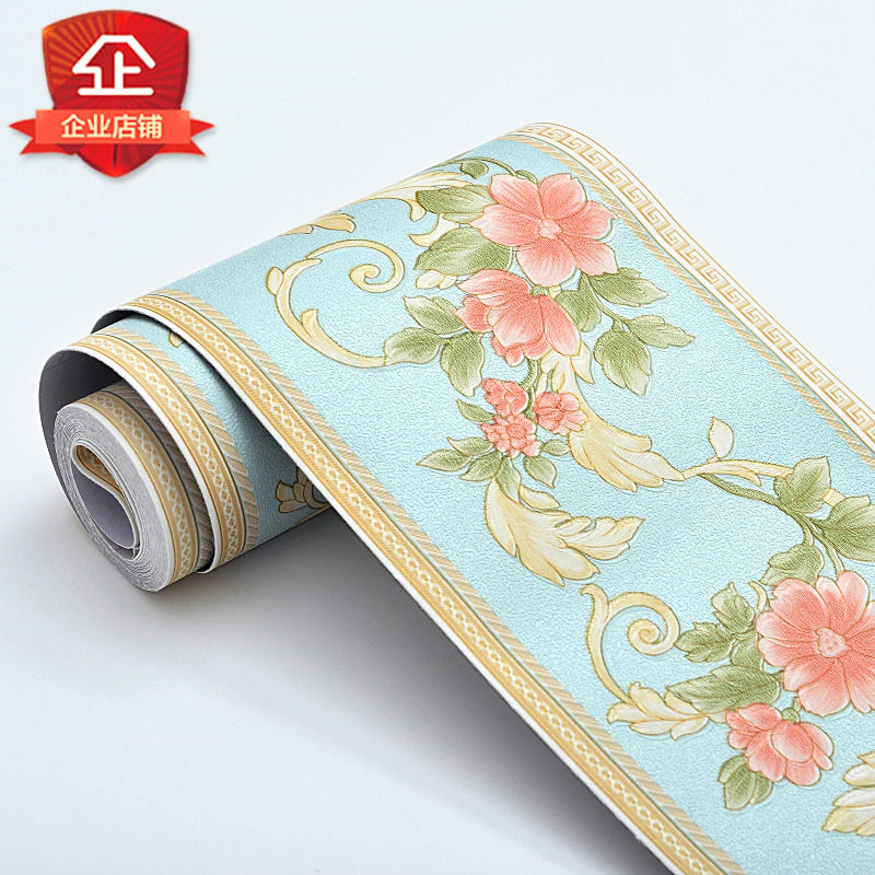 自粘腰线墙贴卫生间客厅玻璃门贴纸壁纸踢脚线瓷砖防水墙纸装饰条