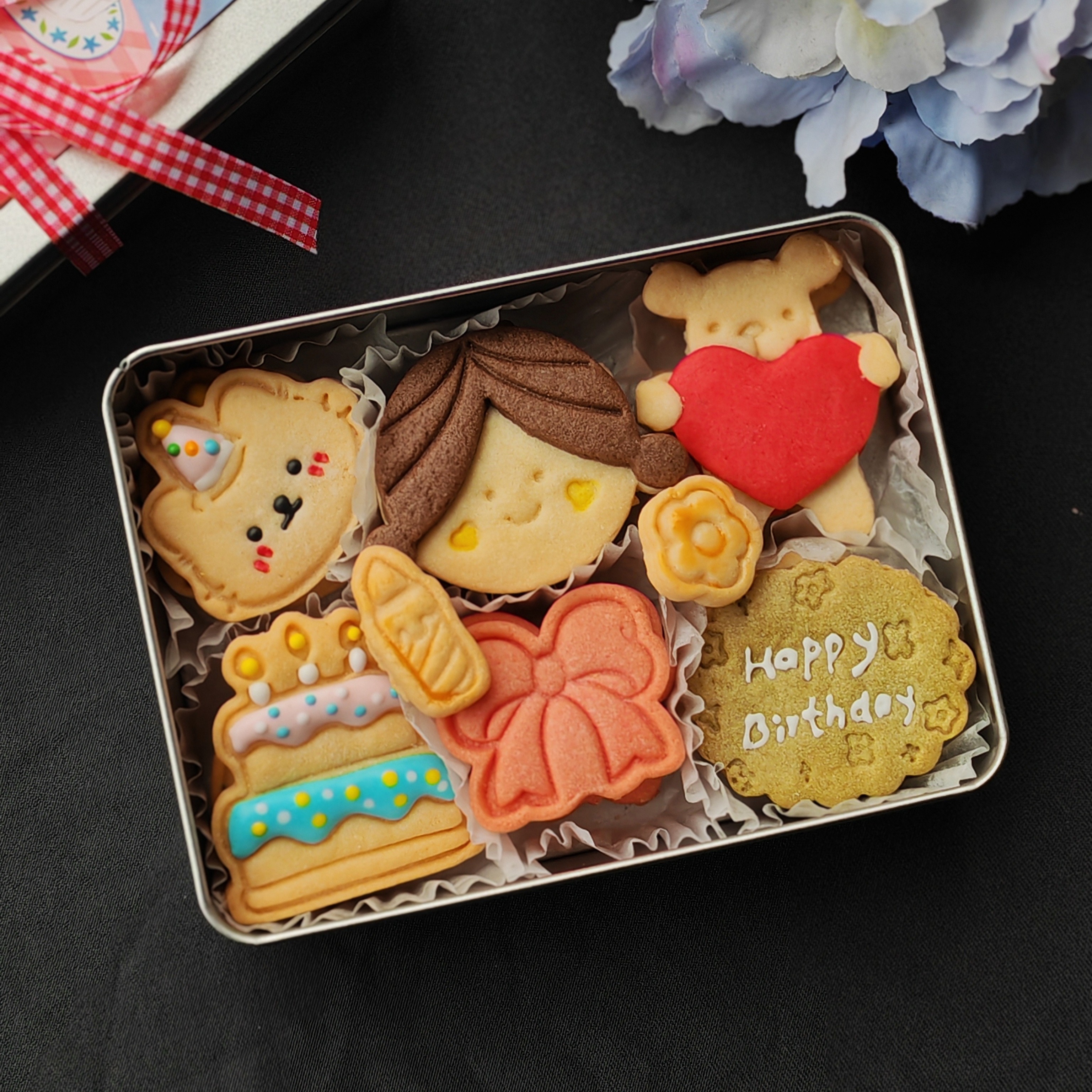 星小兔手工曲奇饼干生日礼盒送闺蜜宝宝宴生日礼物休闲小吃无添加