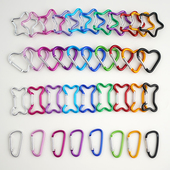 背包扣挂钩扣登山扣快挂钥匙扣爱心葫芦扣铝合金多功能户外安全扣