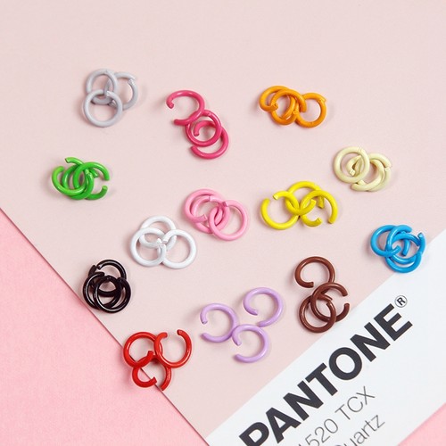 diy自制10mm8mm金属烤漆c圈挂件