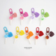 超甜清新仿真透色棒棒糖钥匙扣配饰马卡龙糖果爱心挂饰品日常挂件