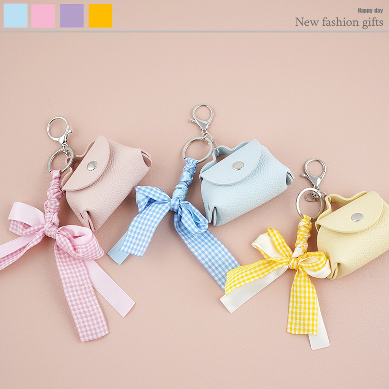 韩版创意pu手绳零钱包皮质迷你小号收纳小包包网红热门个性钥匙包