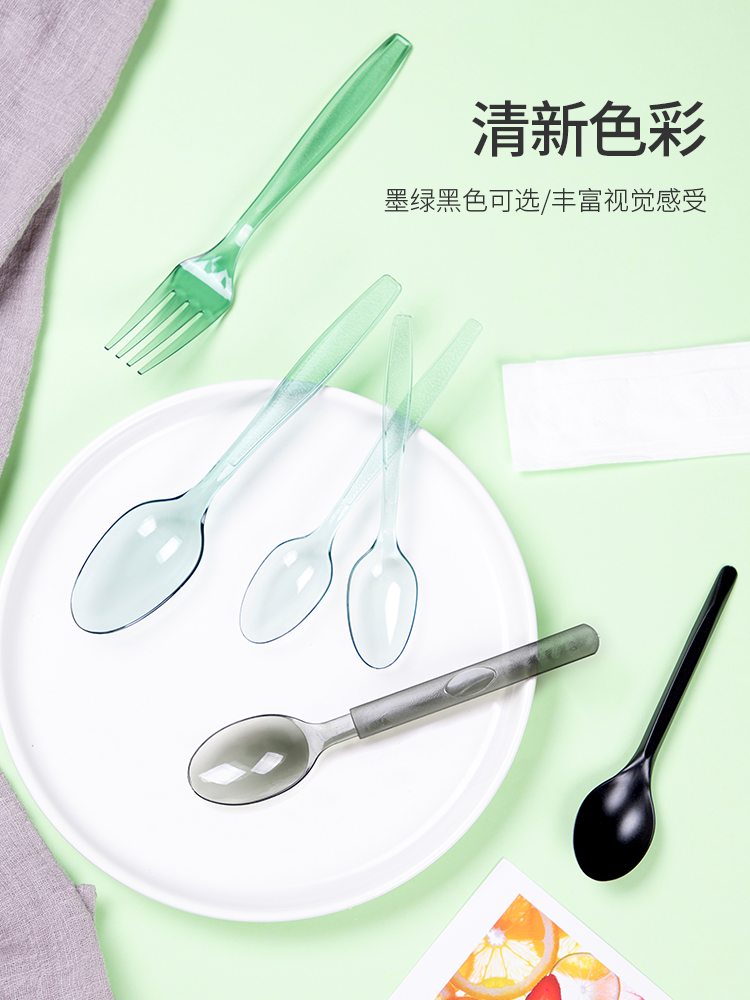 喇叭花外卖沙拉加厚汤勺100支