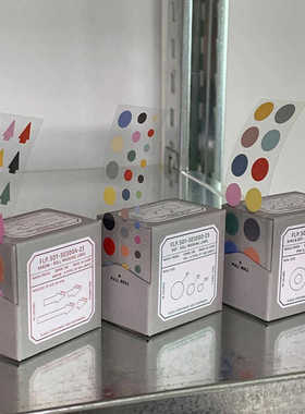 韩国flagg 圆点贴 彩点爱心箭头字母贴纸 重点标记手帐装饰贴纸