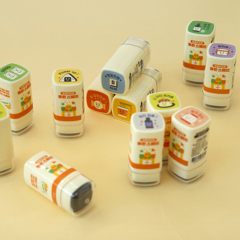 韩国indigo文具可爱教师鼓励儿童印章 手帐免印泥防水加油图章