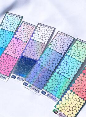 韩国lovememore 镭射闪亮装饰贴纸 ins手账素材相片咕卡贴纸 蝴蝶