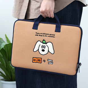 韩国Romane 可爱横款女生高颜值13寸14寸苹果MAC手提电脑包 高级感笔记本女款收纳包 保护包