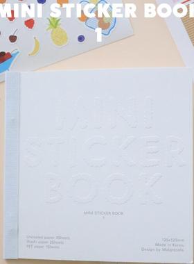 韩国Malgrecela 迷你可爱手帐装饰贴纸 水果爱心贴纸书套装 6张