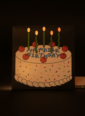 韩国OLD进口高级感浪漫生日贺卡