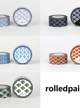 韩国rolledpaint 基础打底胶带 ins拼贴素材装饰手帐盐系 10米