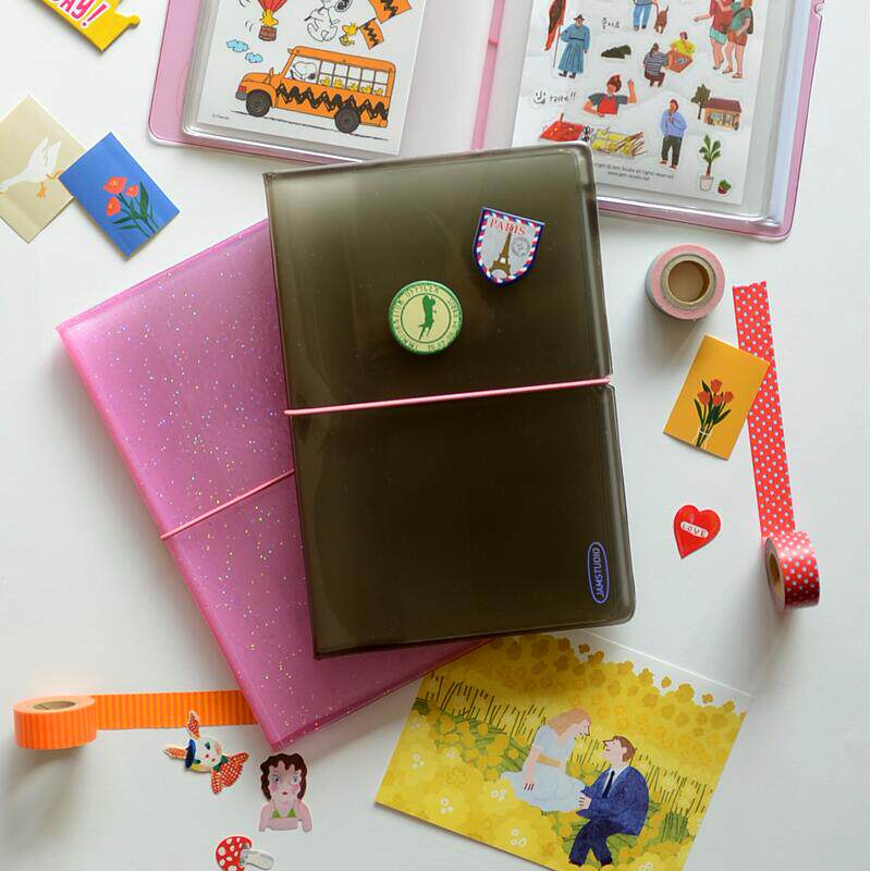 韩国jamstudio贴纸绑带收集本 收藏本 收纳本sticker book