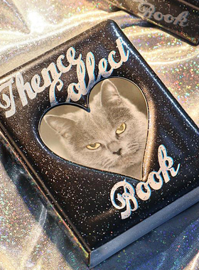 韩国thence 美式复古咕卡二宫格卡册 拍立得相册  追星小卡收纳册