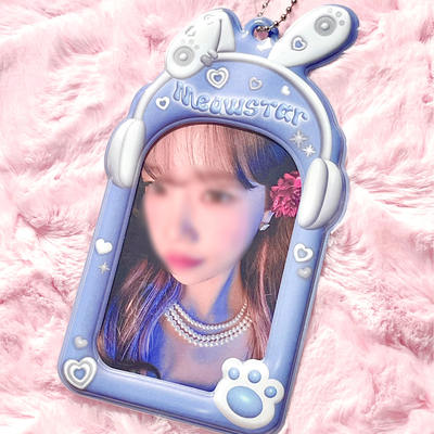 韩国Duckyworld兔耳朵耳机卡套