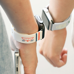 韩国romane可爱手表带 iwatch S7 S6 S8 watchse series8女生表带