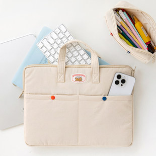 韩国Romane狗狗手提13寸macbook air M2 16英寸macbookpro高级感女生可爱防震笔记本电脑包 14寸macbookairm2