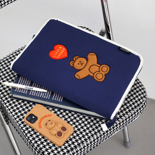 韩国romane 180度全开式苹果macbook 13寸14寸电脑包收纳包