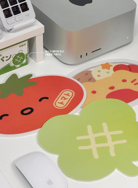 韩国hookka  个性幸运草番茄 防滑鼠标垫电脑垫