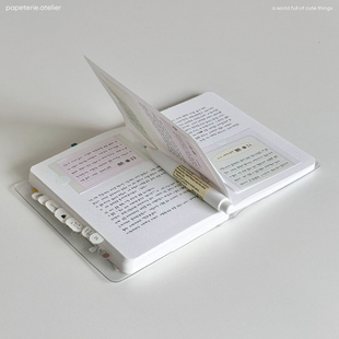 韩国papeterie atelier 点阵随笔手账笔记本记事本 120克纸208页