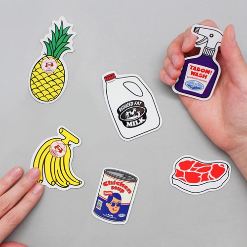 韩国oohlala 怪阿姨卡通可爱可移除冰箱贴 磁贴 贴画 魔术贴