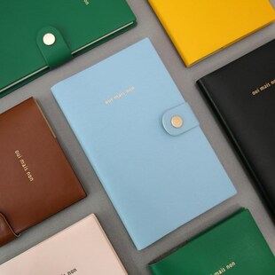 second mansion中号北欧简洁皮面万年日记本周记事本计划本日程本