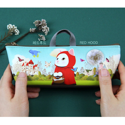 韩国jetoy创意可爱猫咪船形笔袋