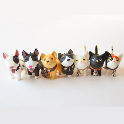 韩国猫咪金属钥匙圈小挂饰