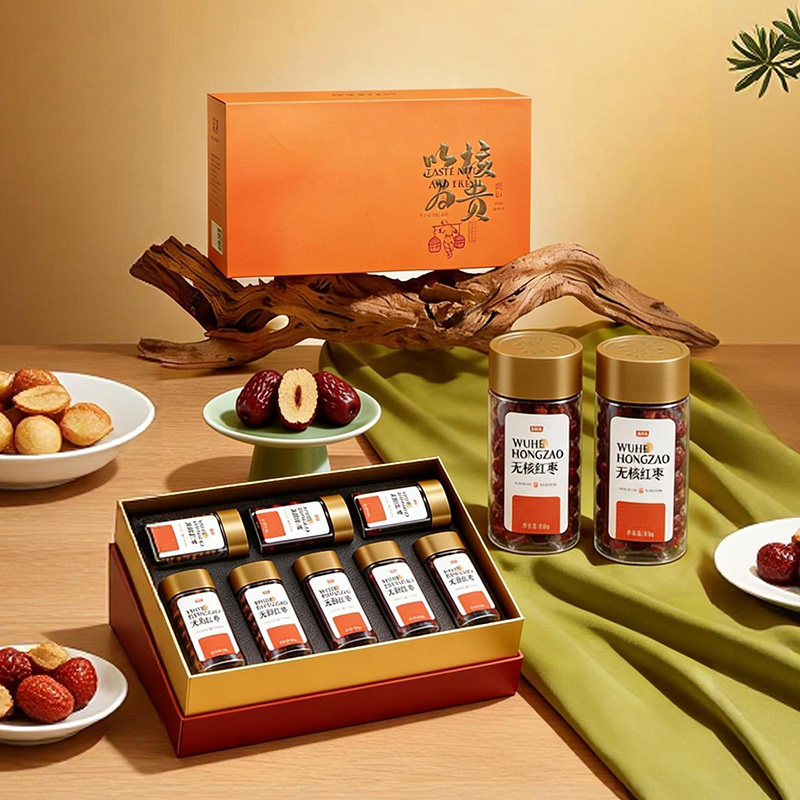 送礼高档套装红枣礼盒无核免洗大枣零食大礼包年货长辈送礼佳品