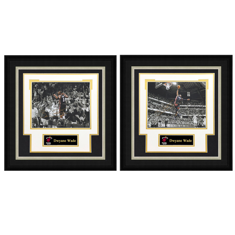 收藏 德怀恩韦德 亲笔签名照片裱框 含sa证书 this is my house