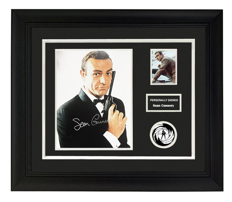 收藏 肖恩康纳利 亲笔签名 照片裱框 含sa证书 007 英国演员