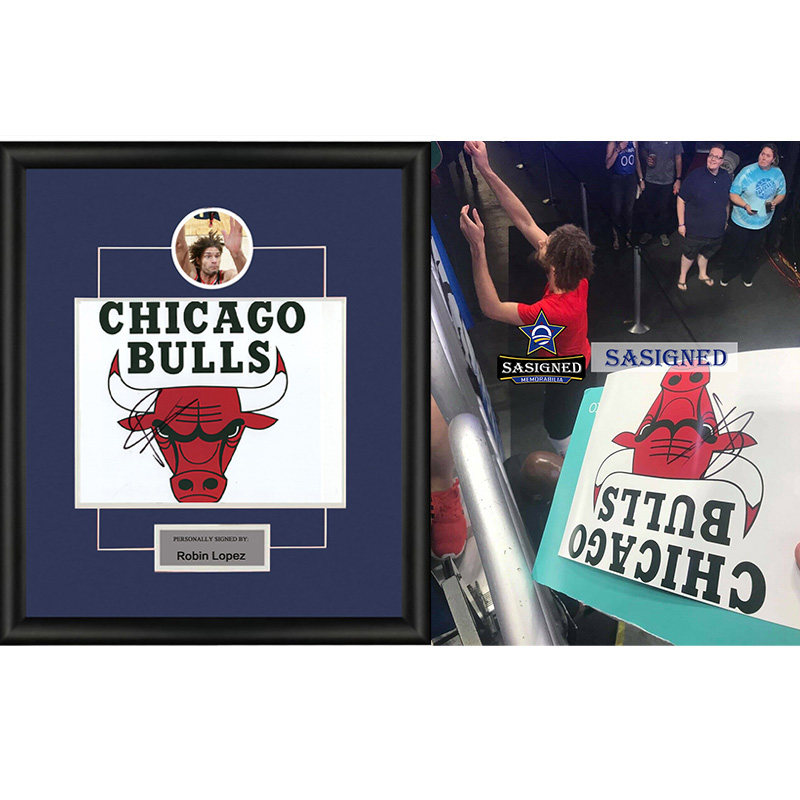 罗宾洛佩斯 robin lopez 亲笔签名照片裱框 含sa证书 sa proof