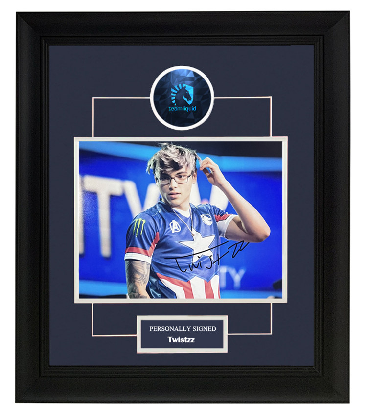 总监 twistzz csgo选手 liquid时期 亲笔签名 照片裱框 含sa证书