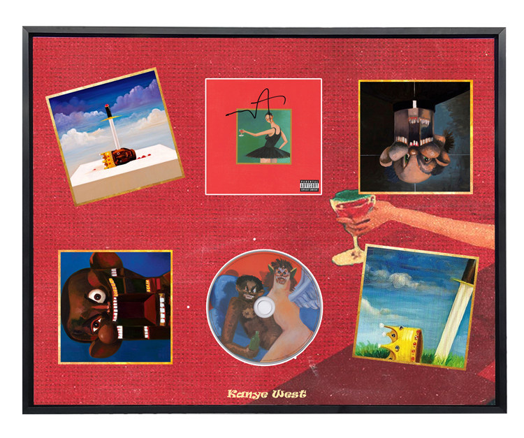 坎耶维斯特 侃爷 亲笔签名 my beautiful dark twisted fantasy 首版