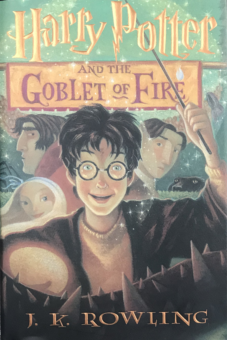 收藏 哈利波特与火焰杯 jk罗琳  亲笔签名 含sa证书 珍贵 周边