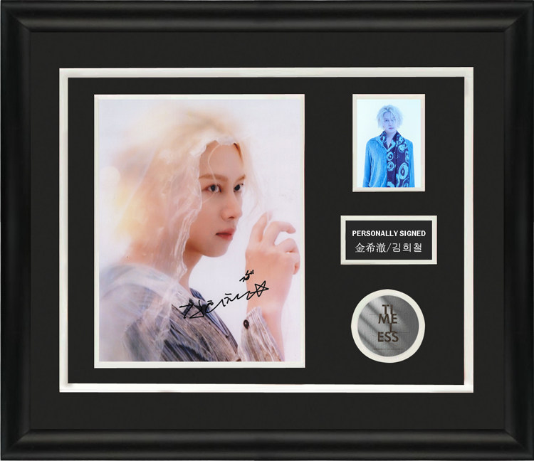 金希澈 super junior成员 sm 亲笔签名照片裱框 含证书 timeless