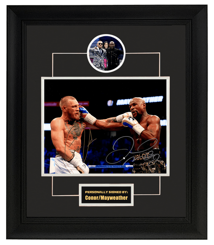 嘴炮 康纳 梅威瑟 双人签名照片 巅峰对决 含sa证书 带装裱 ufc拳击