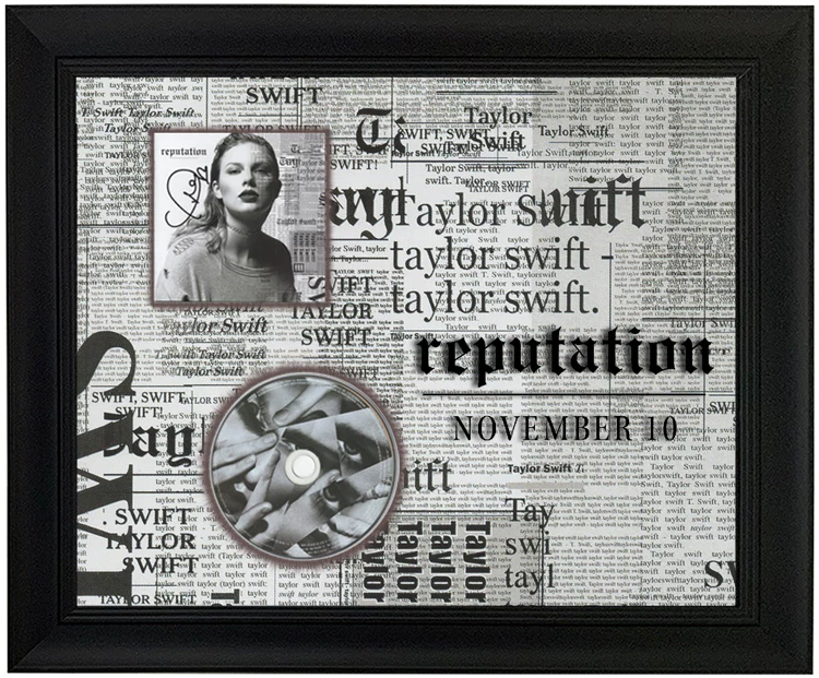Рамки с подписью Taylor Swift Taylor Swift Signature Frames Reputation Honorary SA Certificate