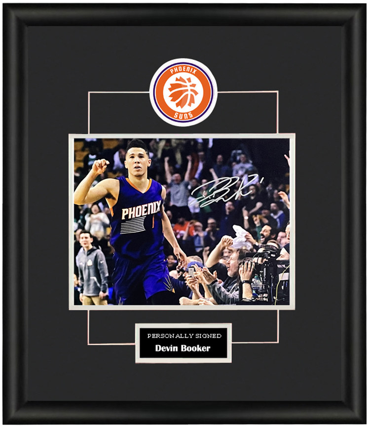 收藏 德文布克 亲笔签名 照片裱框 含sa证书 菲尼克斯太阳队 nba