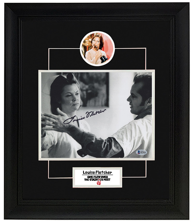 飞越疯人院 奥斯卡影后 路易丝弗莱彻 亲笔签名照片 裱框含sa beckett