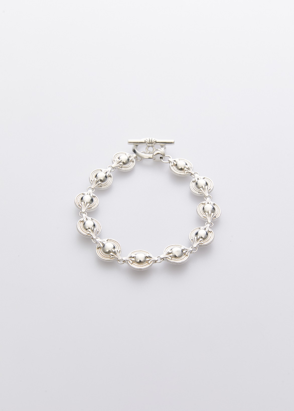 Apt702 Modern Bracelet 925纯银雕花手链拜占庭风小众银饰-封面