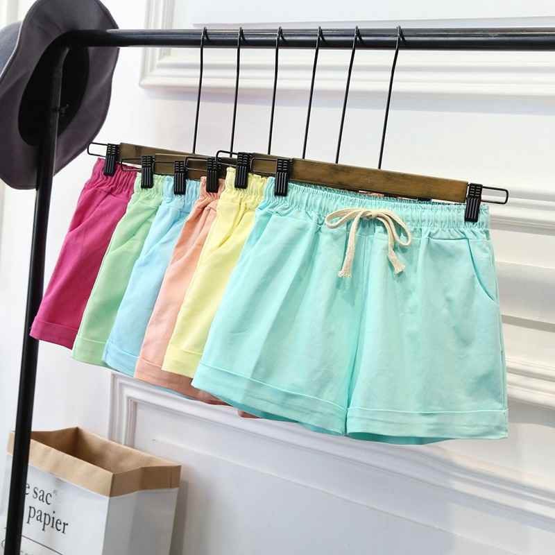 女短裤夏季修身韩版宽松外穿运动居家休闲裤子松紧腰阔腿大码热裤|ruв категории Женская одежда, брюки, брюки - от Buy2taobao.com для оказания профессиональной услуги покупки агента Taobao