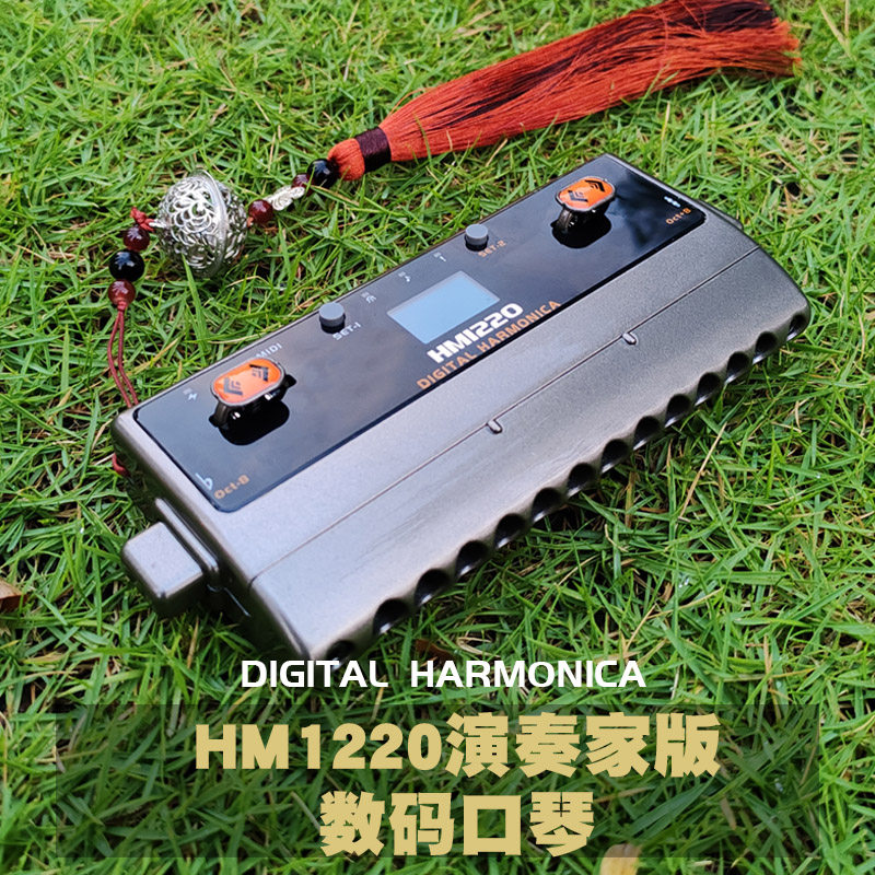 墨兹卡全新款HM1220新款数码电子口琴式电吹管155种音色任意变调
