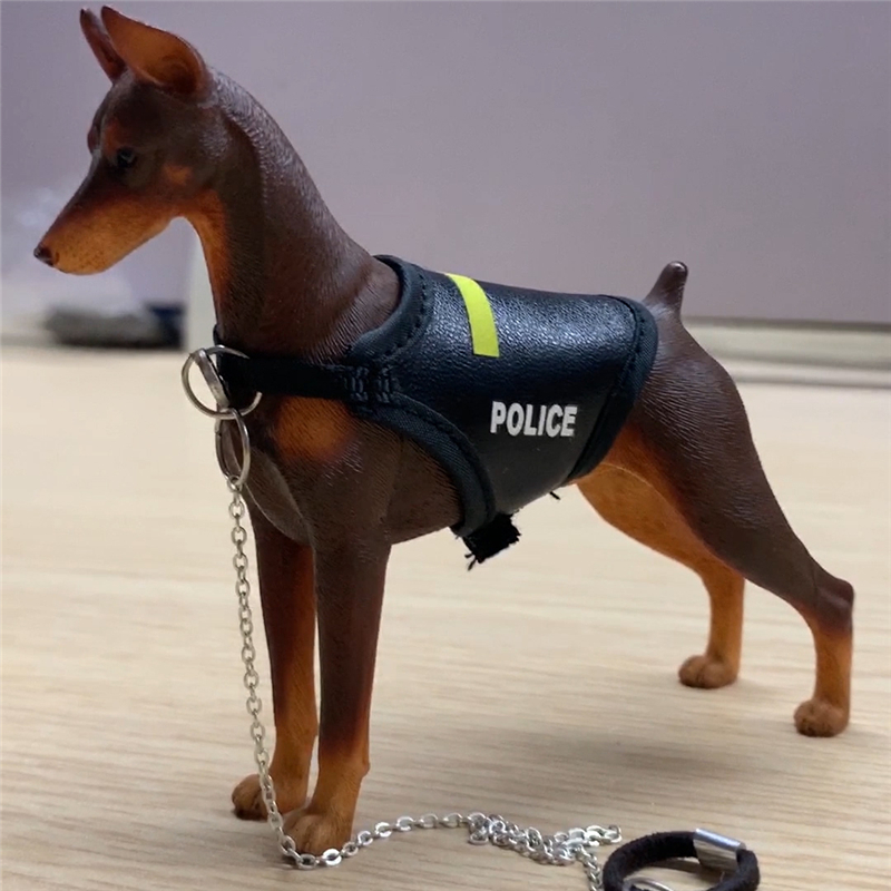 杜宾犬仿真系列汽车载树脂工艺品