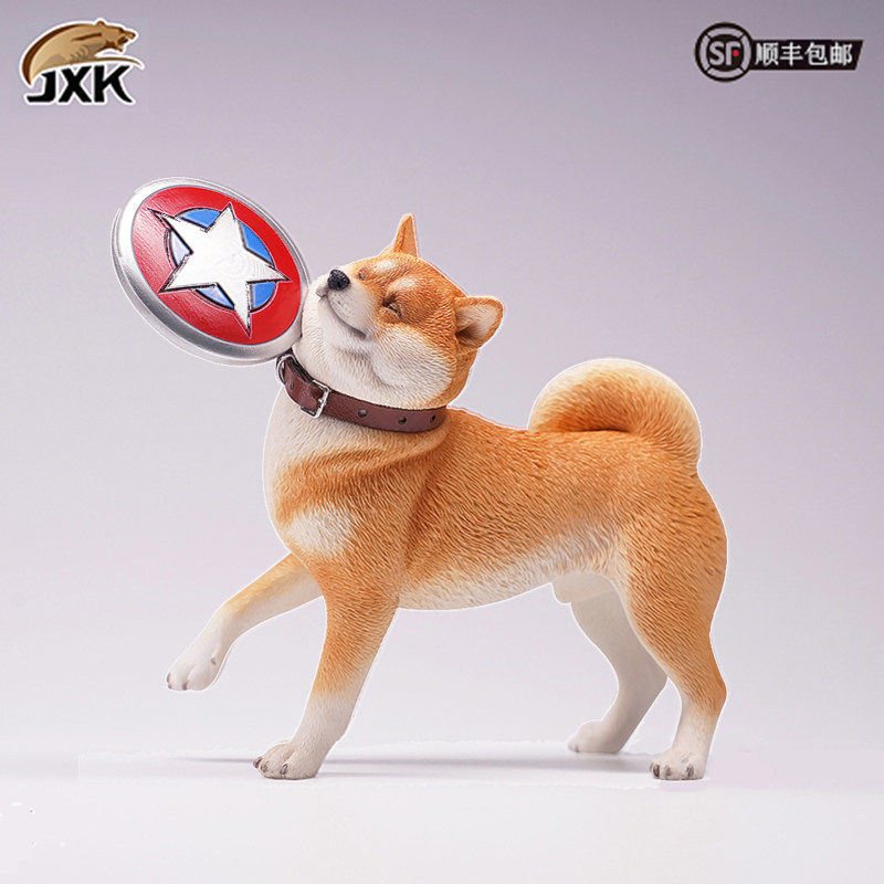 jxk官方正品1/6柴犬gk接玩足球