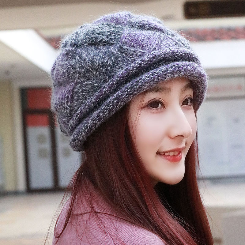 时尚保暖帽杏莲花包头帽女女版