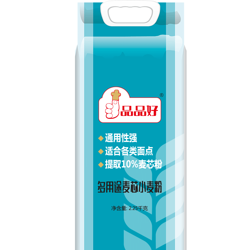 品品好中筋面粉饺子馒头家用普通