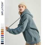 Tide, утепленная утепленная толстовка, брендовая хлопковая синяя толстовка с капюшоном с капюшоном, коллекция 2022, оверсайз, большой размер