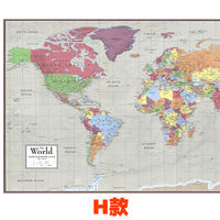 2026 English World Map Wall stickers, Office wall paintings, living room background wall paintings, Study and Bedroom decorative paintings thumbnail 4