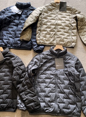 90鸭绒压胶分仓锁绒！秋冬男士轻薄保暖立领羽绒服外套